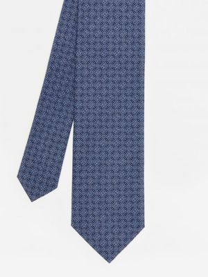 Cotton Tie in Floral Geometric