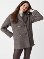 Todd Wool Coat Herringbone