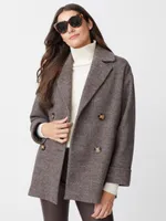 Todd Wool Coat Herringbone