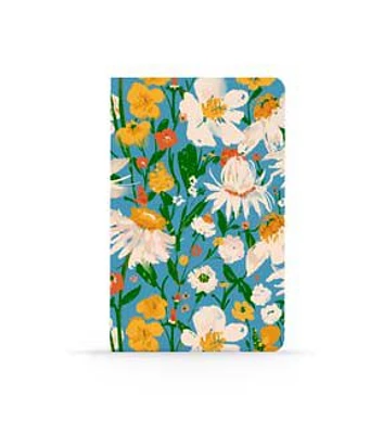 Denik 144 Sheet Blue Bouquet Layflat Notebook