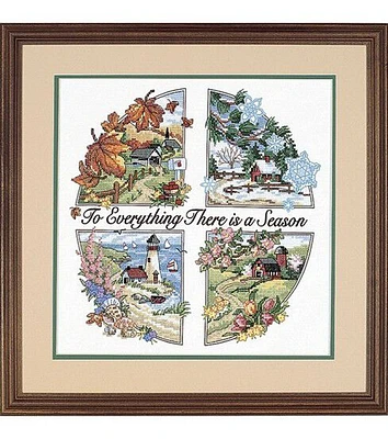 Dimensions 14" A Season for Everything Stamped Cross Stitch Kit