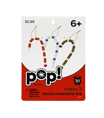 3ct Christmas Candy Cane Bead Ornament Kit by POP!