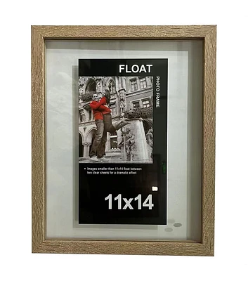 Innovative Home Creations 11" x 14" Natural Wood Float Frame