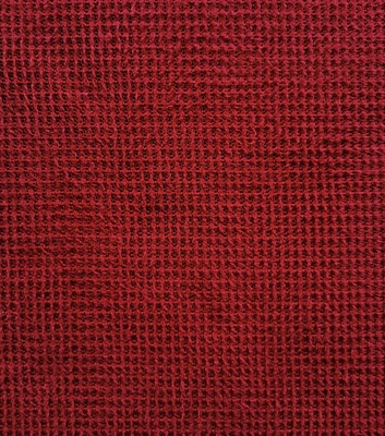 Solid Brushed Waffle Knit Fabric