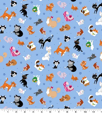 Disney Cats Cotton Fabric