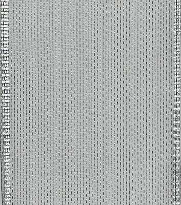 Offray 1.5"x9' Aria Metallic Woven Wired Edge Ribbon Silver