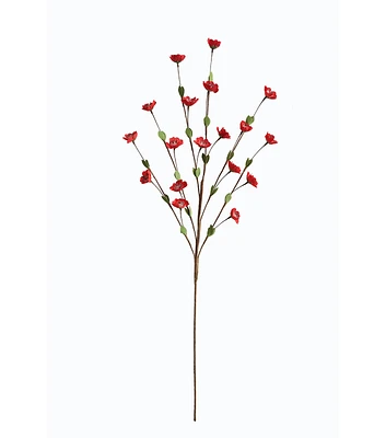 36" Spring Red Cherry Blossom Stem by Bloom Room