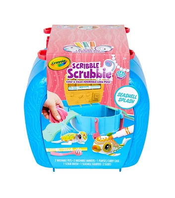 Crayola 10ct Scribble Scrubbie Pets Seashell Splash Play Set