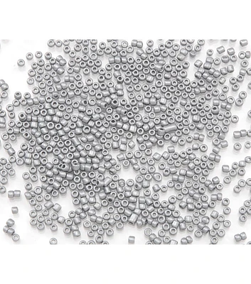 Metallic Gray Glass Seed Beads by hildie & jo