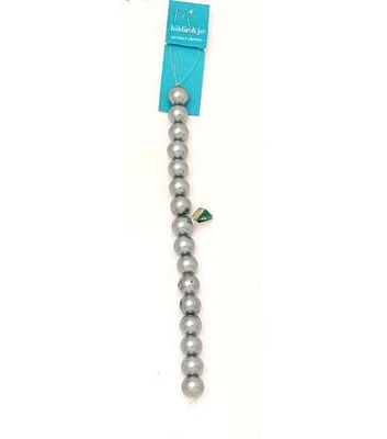 7" Gray Glass Pearl Bead Strand by hildie & jo