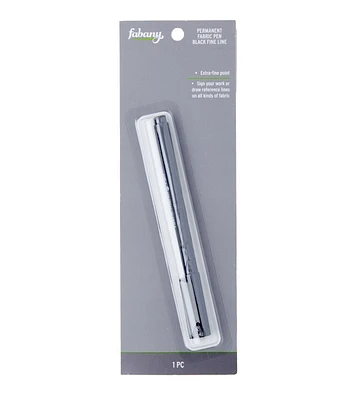 Black Fine Line Permanent Fabric Marking Pen by Fabany