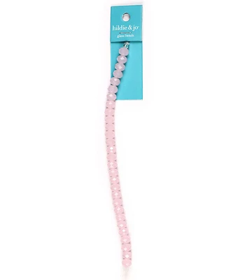 7" Pink Glass Bead Strand by hildie & jo