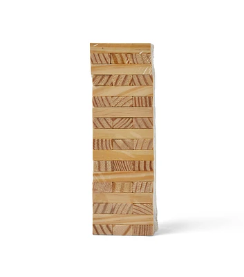 6" Wood Tumbling Tower Game 54pc by Park Lane