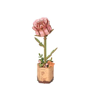 8" Rose Modern Wooden Puzzle