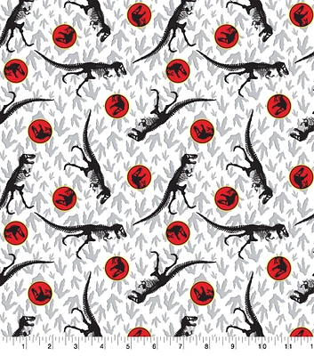 Jurassic Park T Rex Cotton Fabric