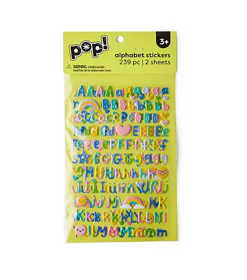 239ct Alphabet Puffy Stickers by POP!