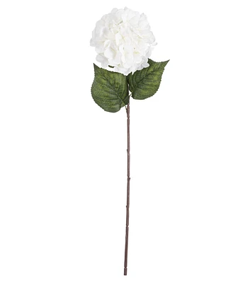 32" White Hydrangea Stem by Bloom Room