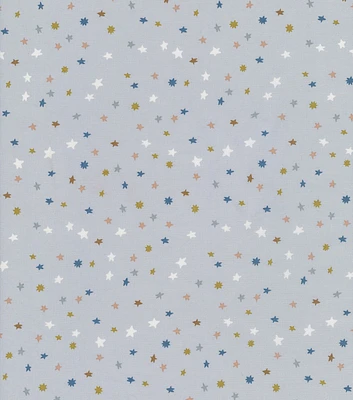 Hi Fashion Moon & Stars on Blue Cotton Nursery Fabric