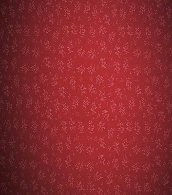 Dainty Leaves on Red Quilt Cotton Fabric by Quilter's Showcase