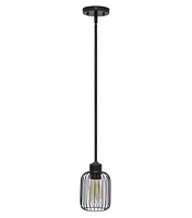 All The Rages 7" Metal Hanging Caged Mini Pendant Ceiling Light Fixture