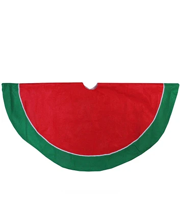 Northlight 48" Red & Green Traditional Christmas Tree Skirt