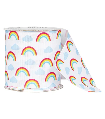 Offray 3" Rainb0w Grosgrain Ribbon