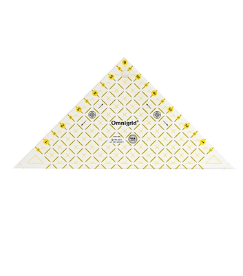 Omnigrid Right Triangle Ruler, 6" Half-Square Triangles