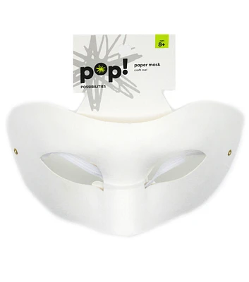 POP! Possibilities Over the Eyes Paper Mask - White