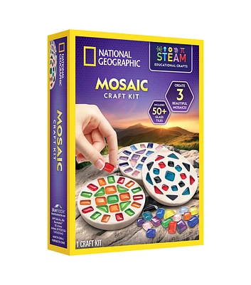 National Geographic 6ct Mosaic Craft Kit With 3 Molds