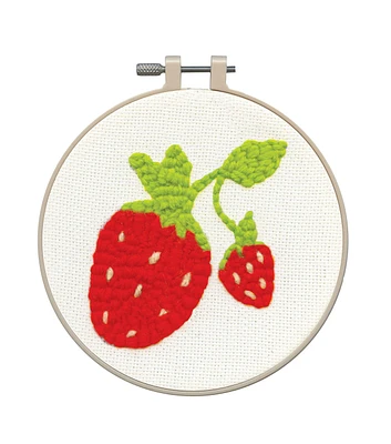 Design Works 6" Strawberry Punch Needle Kit