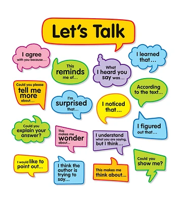 Scholastic 19ct Conversation Starters Bulletin Board Set