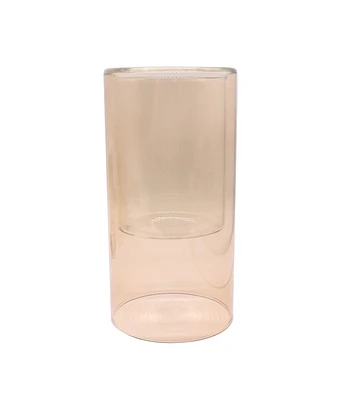 8" Glass Pillar Candle Holder by Place & Time