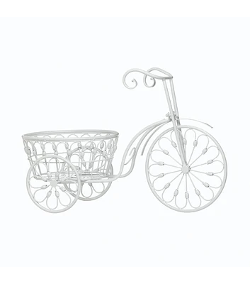 Zingz & Thingz 21in Bicycle Planter - White