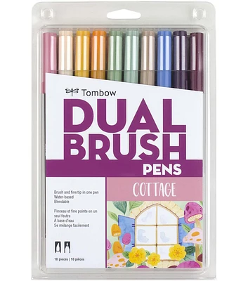 Tombow Dual Brush Pens Cottage 10pk