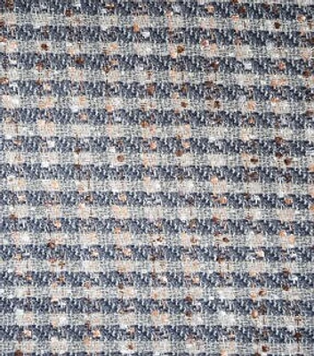 Gray & Copper Metallic Tweed Fabric