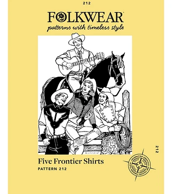 Folkwear 212 Men's & Women's Five Frontier Shirts Sewing Pattern