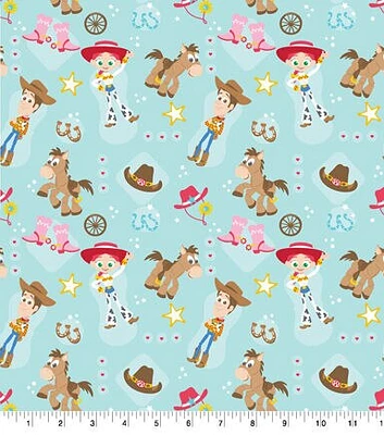 Toy Story Woody Jessie Toss Cotton Fabric