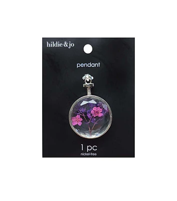 2" Pressed Florals Pendant by hildie & jo