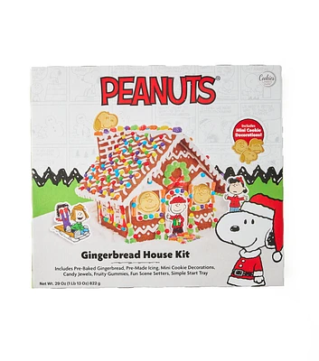 6pc Christmas Peanuts Gingerbread House Kit