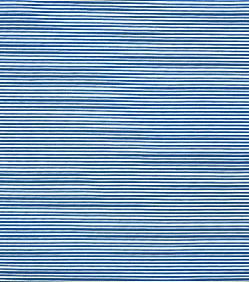 Blue & White Stripe Cotton Poplin Fabric