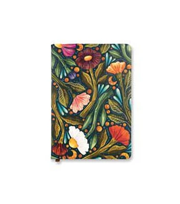 Denik 8" Nightsky Floral Embroidered Journal