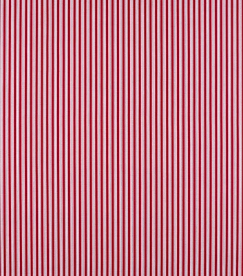 Magnolia Home Fashions Polo Stripe Scarlet Cotton Canvas Fabric