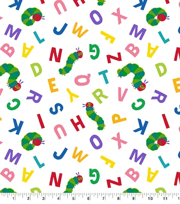 Eric Carle Caterpillar Abc Cotton Fabric