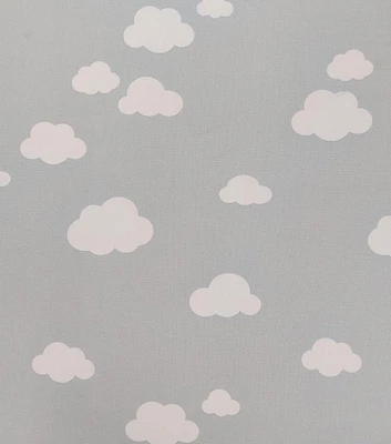 POP! Cloudy Day Grey Cotton Canvas Fabric