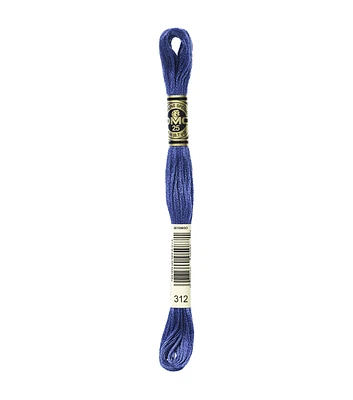 DMC 8.7yd Blues 6 Strand Cotton Embroidery Floss