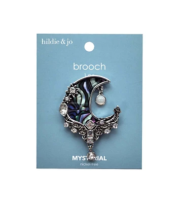 2" Halloween Moon Brooch by hildie & jo