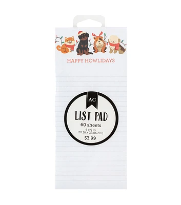 9" Howlidays List Pad by Happy Value