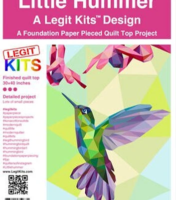 Legit Kits Little Hummer Foundation Paper Pieced Quilt Top Kit