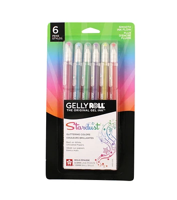 Sakura Gelly Roll Stardust Galaxy Gel Pen Set 6pc