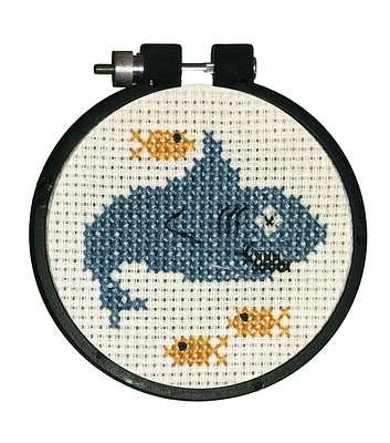 Design Works 3" Shark Stitch Counted Cross Stitch Kit